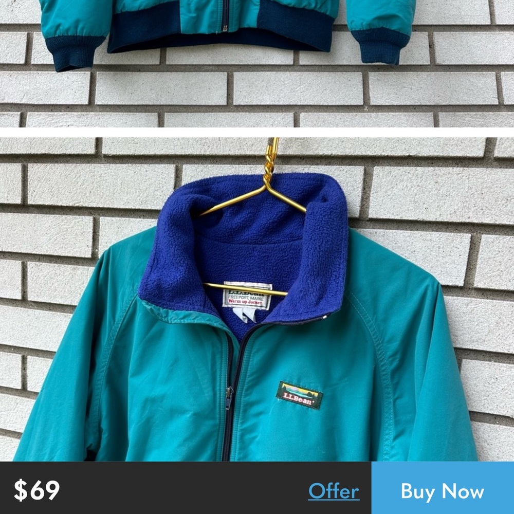 90’s L.L. Bean Vintage Warm-Up Jacket - Picture 16 of 16